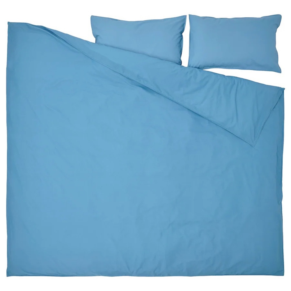 Blue Duvet Cover Set King Size - Picture 3 of 9